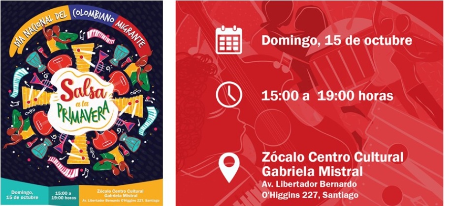Invitación a celebrar el Día del Colombiano Migrante en "Salsa a la primavera" 