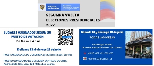 Consulte si fue designado jurado de votación en el Consulado de Colombia en Santiagov