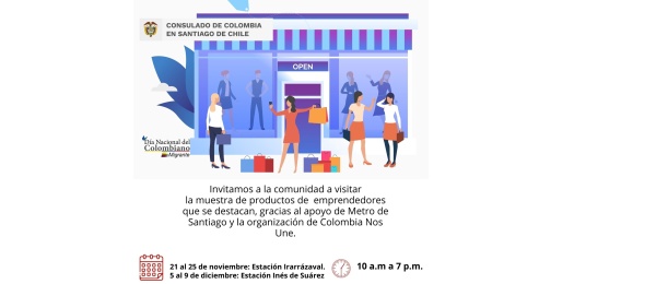 Feria de Emprendimiento en el Metro de Santiago