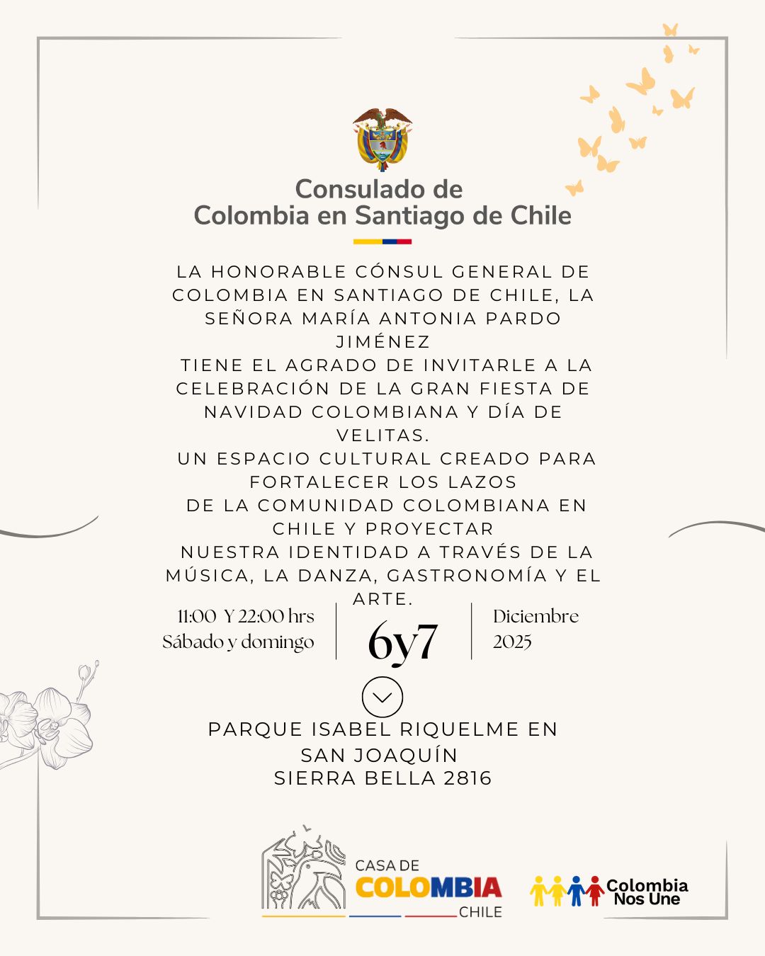 Celebración del Día de las Velitas y Clausura de Casa Colombia Chile
