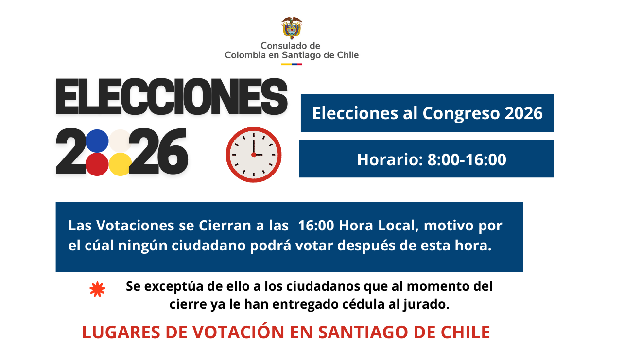 Elecciones 2026: lugares de votación en Santiago de Chile