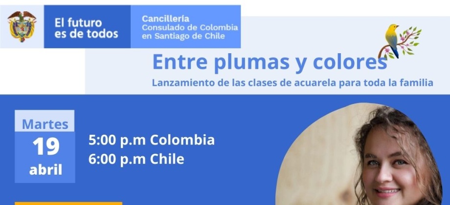 Consulado de Colombia en Santiago de Chile invita al lanzamiento de las clases de acuarela 