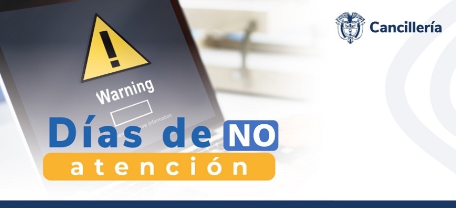 El 15 y 16 de julio no habrá atención al público en la sede del Consulado de Colombia en Santiago de Chile