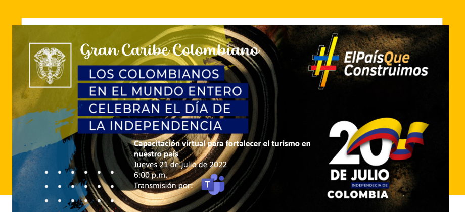 Consulado de Colombia en Santiago de Chile invita a la charla "Gran caribe colombiano" este 21 de julio