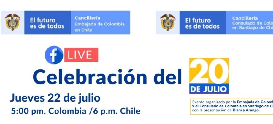 Con música, cocina colombiana y el lanzamiento del "II catálogo de emprendedores en Chile" se conmemora la Independencia 