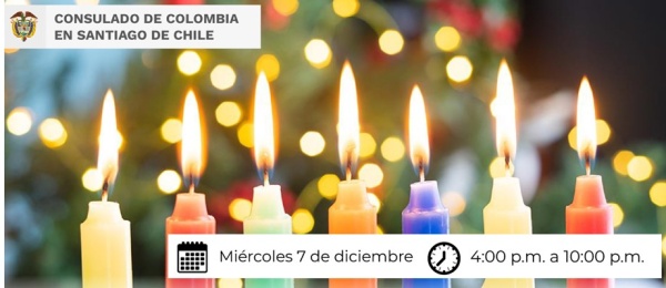 Consulado de Colombia en Santiago de Chile invita a los connacionales a participar de la Noche de las Velitas 