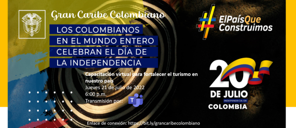 Consulado de Colombia en Santiago de Chile invita a la charla "Gran caribe colombiano" este 21 de julio